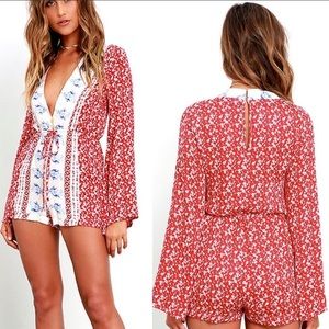 Lulus red romper